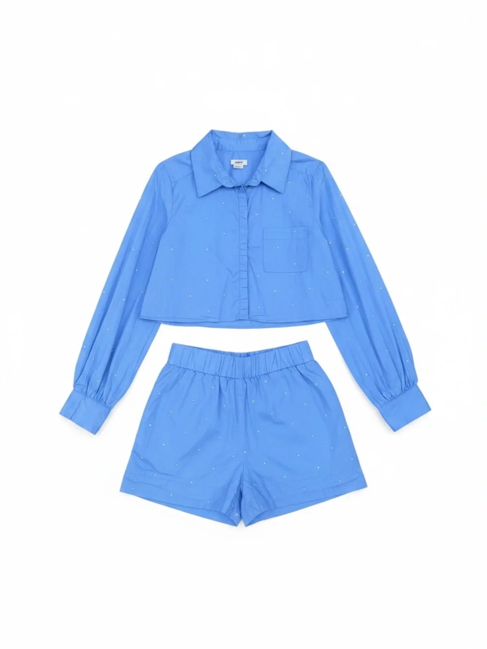 Jason Wu 2 piece shorts and cropped shirt with crystal embellishments size XS